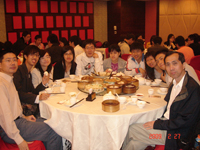 Pilot DP student participants at lunch
